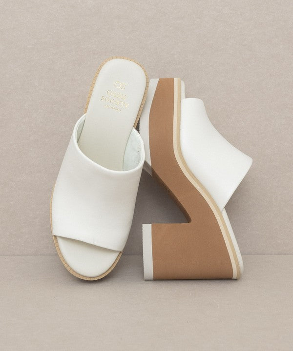 Oasis Society Maren - Layered Platform Heel Slides