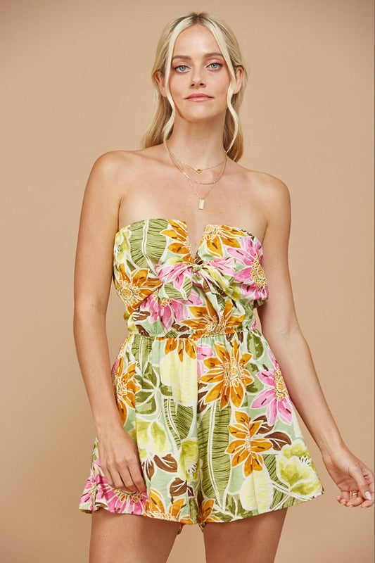 Tropical Tube Romper