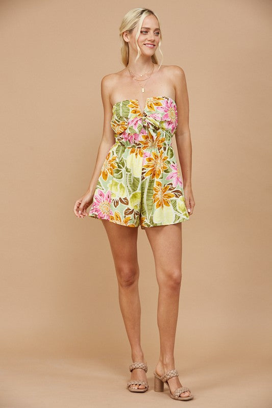 Tropical Tube Romper