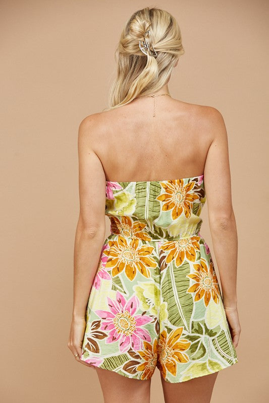 Tropical Tube Romper