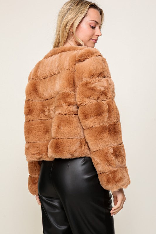 Holiday Faux Fur Jacket