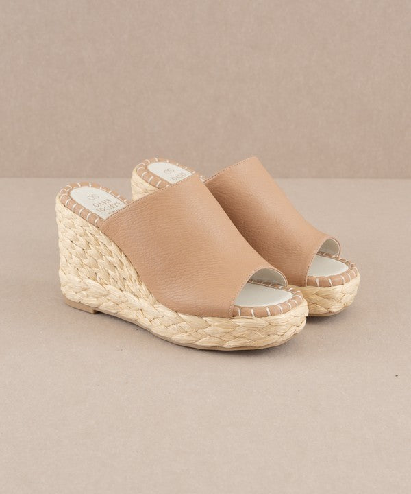 Nude Espadrille Slides