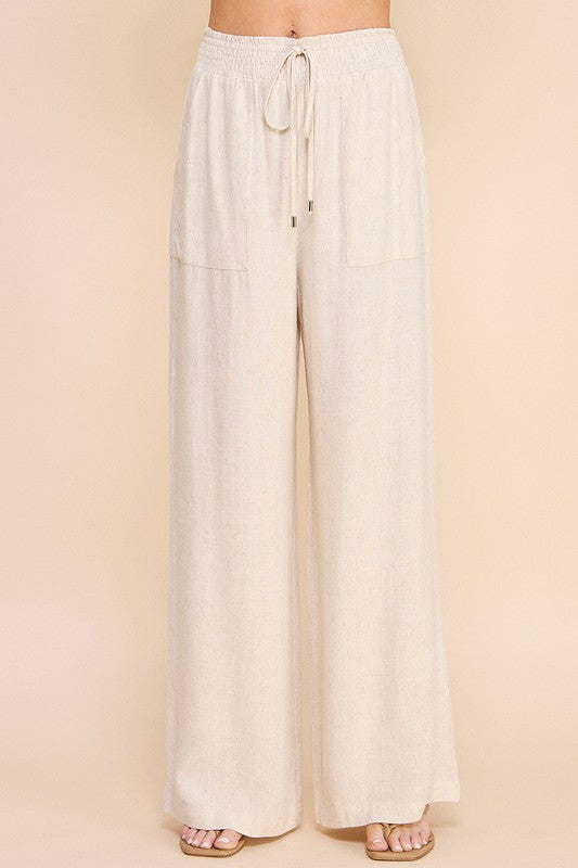 Oatmeal Linen Pants