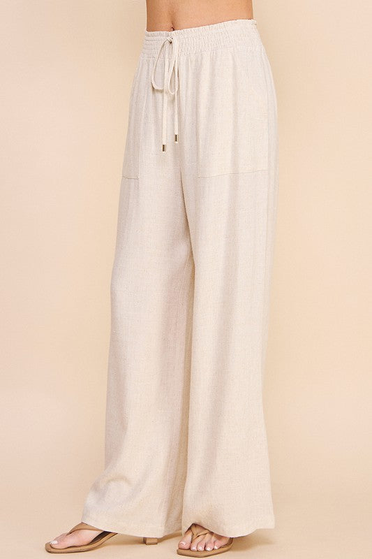 Oatmeal Linen Pants