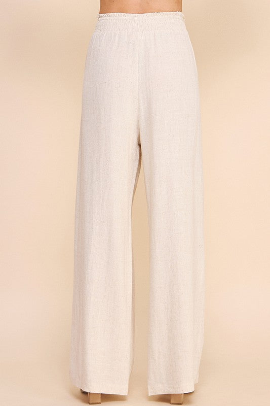 Oatmeal Linen Pants