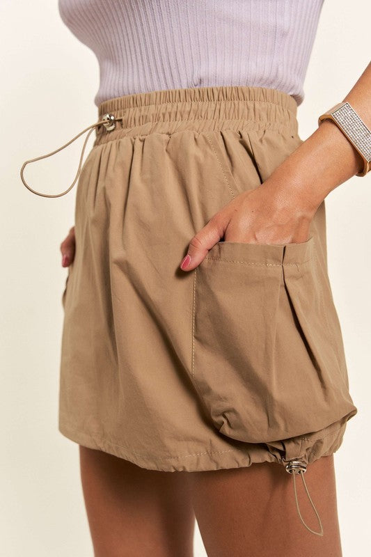 ADORA Drawstring Skort with Pockets