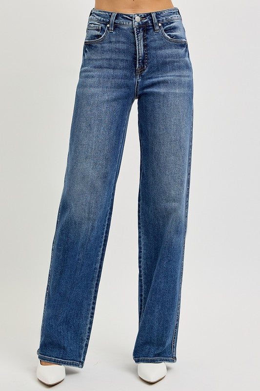 RISEN Full Size Tummy Control High Rise Jeans